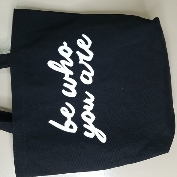 BOBBI BROWN " BE WHO YOU ARE TOTE BAG IN BLACK MEDIUM SIZE - Picture 3 of 7